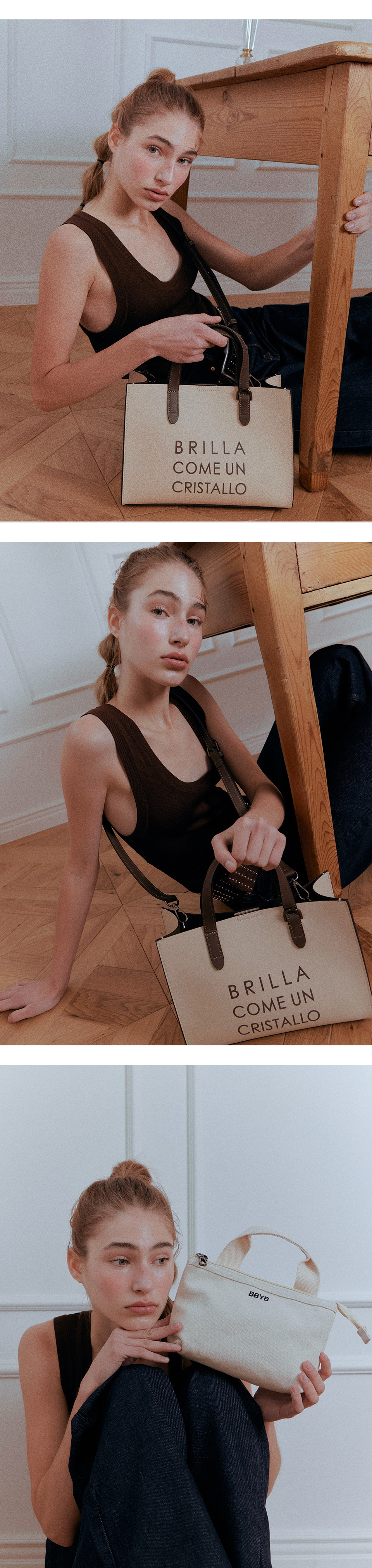 MARCE Half Tote Bag (Ivory)